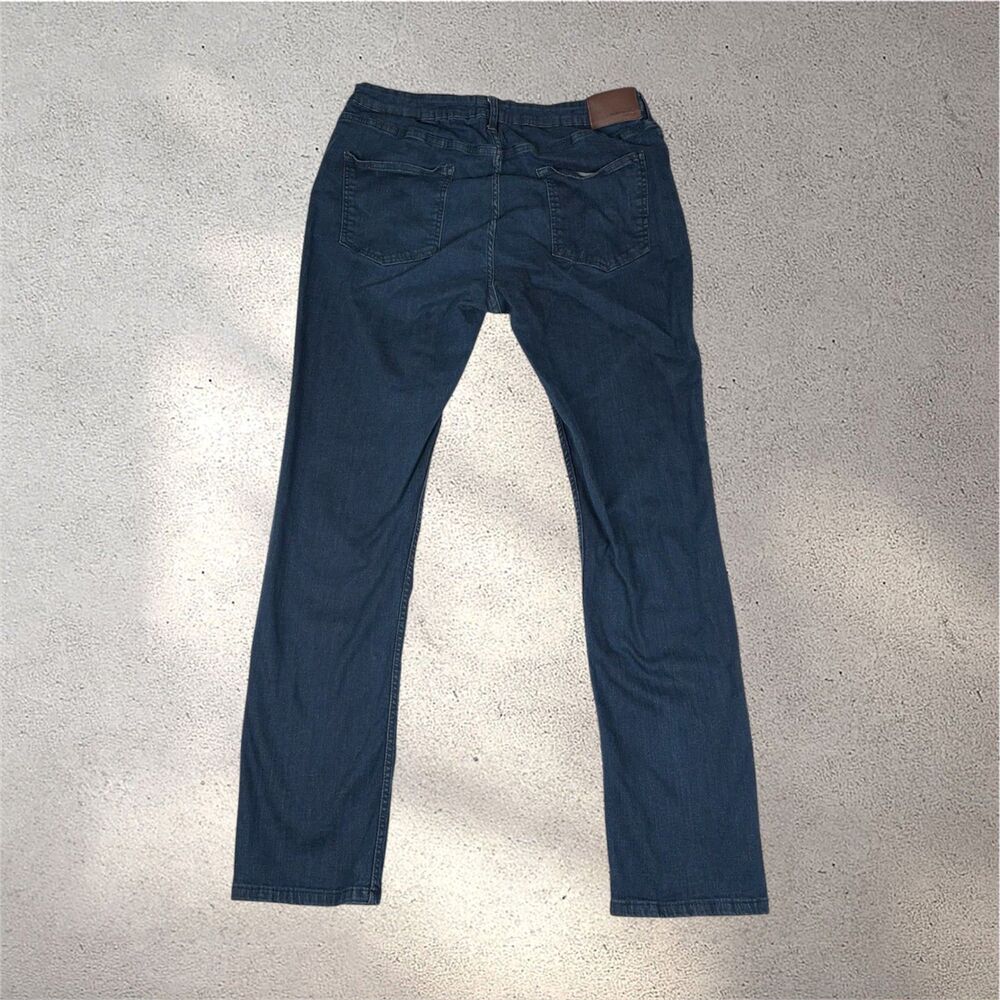Jachs New York Men's 40x34 Straight Leg Stretch Jeans Dark Wash Blue Minimalist - Picture 2 of 10